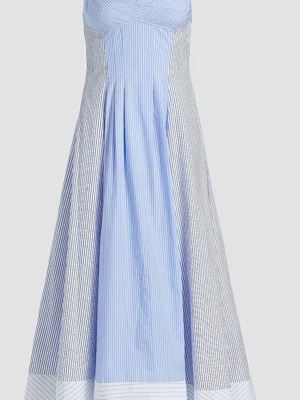 NWT! Simkhai Chamberlain Cotton Mixed stripe Periwinkle dress size 4